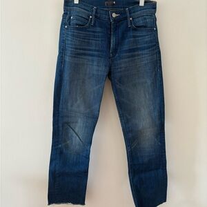MOTHER Mid Rise Straight Leg Jean